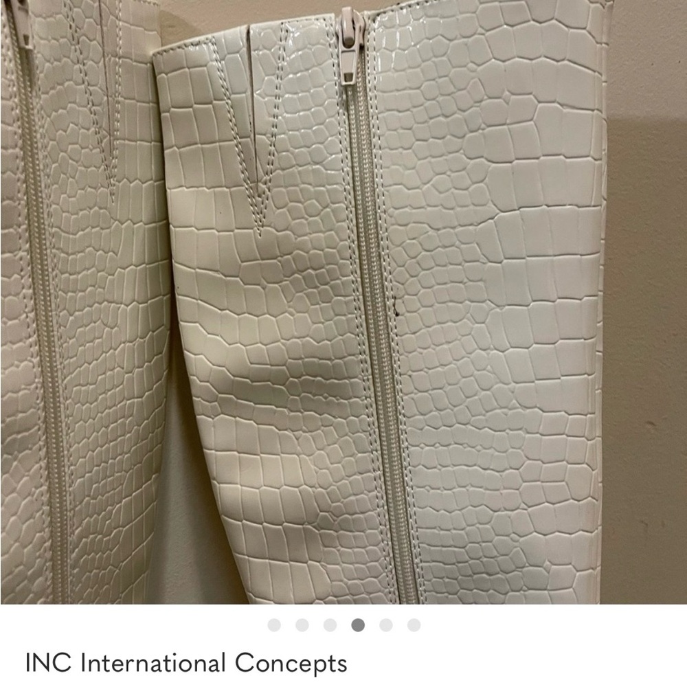 INC White Crocodile Boots - Picture 12 of 15